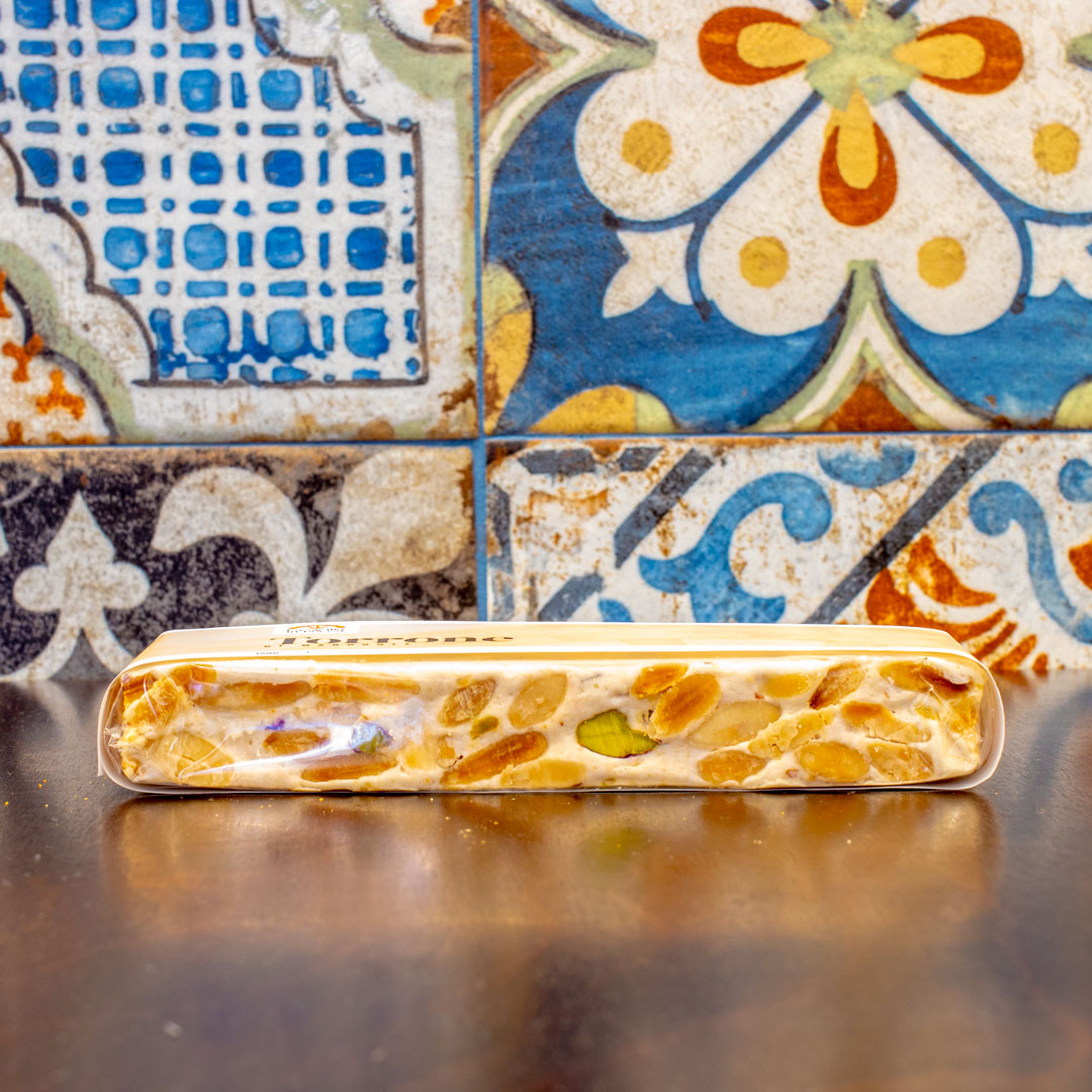 Soft nougat with almonds