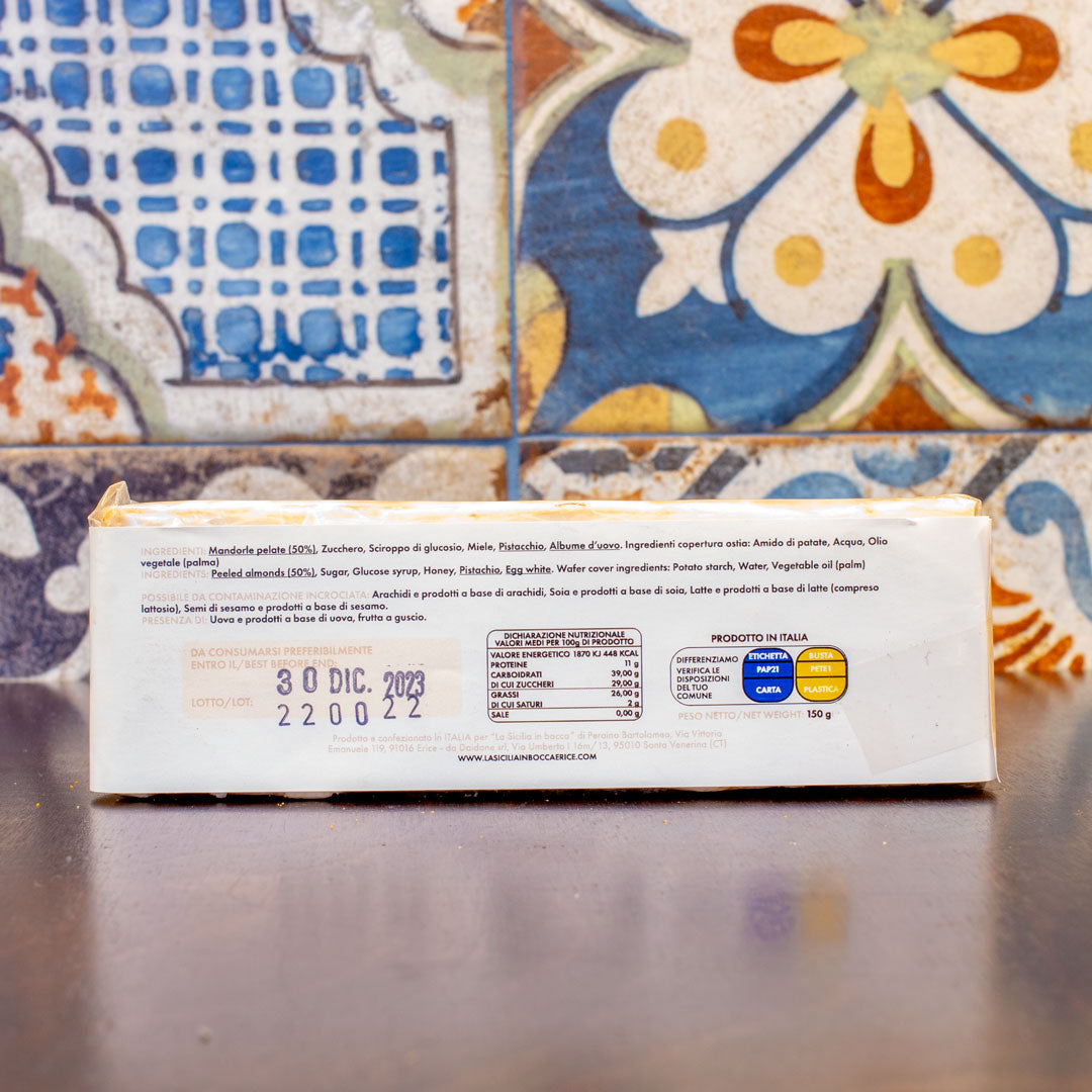 Soft nougat with almonds